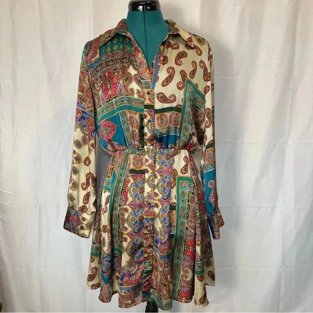 Zara Patchwork Print Dress